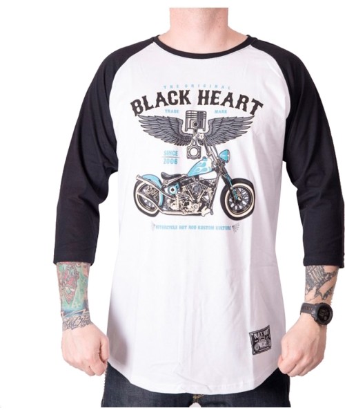 Men's T-Shirts Black Heart: Marškinėliai ilgomis rankovėmis BLACK HEART Blue Chopper RG