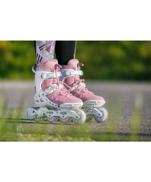 Fixed size rollers Powerslide: Riedučiai Powerslide Phuzion Argon Rose 80 Trinity