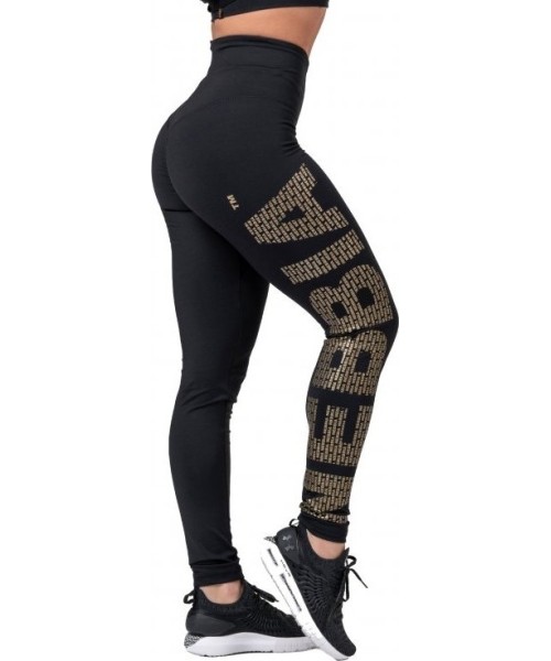 Women's Leggings Nebbia: Moteriškos tamprės Nebbia Gold Print 827