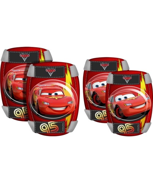 Dviračių ir riedučių apsaugos : Apsaugų rinkinys vaikams Disney Cars