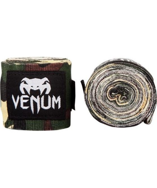 Bokso bintai ir popirštinės Venum: Venum Kontact Boxing Handwraps - 4.5m - Camo