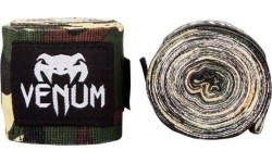 Bokso bintai ir popirštinės Venum: Venum Kontact Boxing Handwraps - 4.5m - Camo