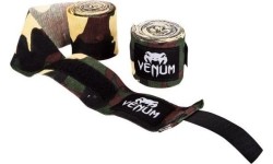 Bokso bintai ir popirštinės Venum: Venum Kontact Boxing Handwraps - 4.5m - Camo