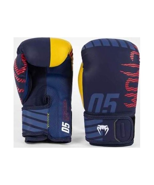 Boxing Gloves Venum: "Venum Sport 05" bokso pirštinės - mėlynos/geltonos