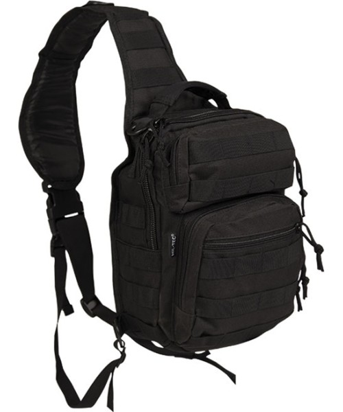 Turistinės kuprinės ir krepšiai MIL-TEC: BLACK ONE STRAP ASSAULT PACK SMALL