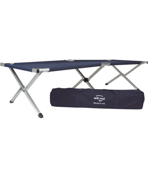 Gultai MIL-TEC: DARK BLUE US STYLE ALU.FOLDING COT W.BAG