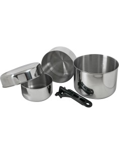 Dishes BasicNature: Indų rinkinys BasicNature Stainless Steel Biwak 3