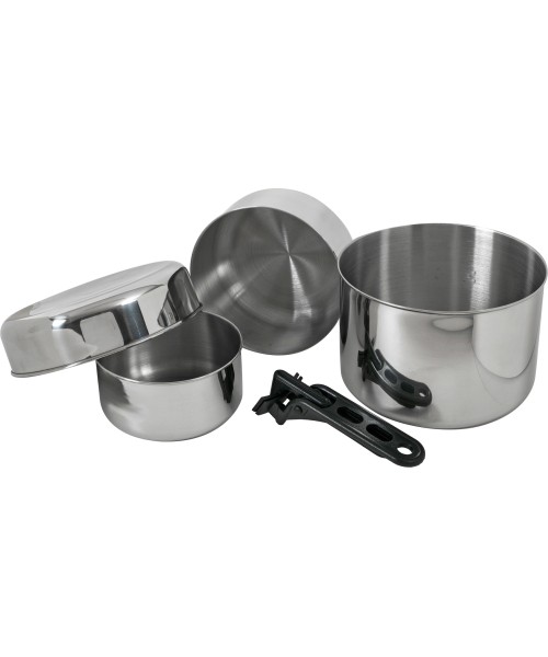 Dishes BasicNature: Indų rinkinys BasicNature Stainless Steel Biwak 3