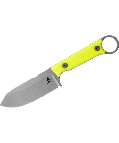 Medžiokliniai ir išgyvenimo peiliai White River Knife and Tool, Inc.: Peilis White River Firecraft 3.5 Pro, geltonas