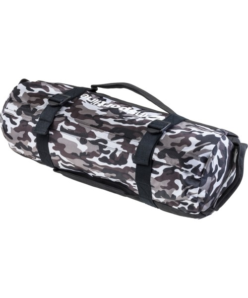 Jėgos maišai inSPORTline: Keičiamo svorio jėgos maišas inSPORTline CamoBag 7/13,5/20kg