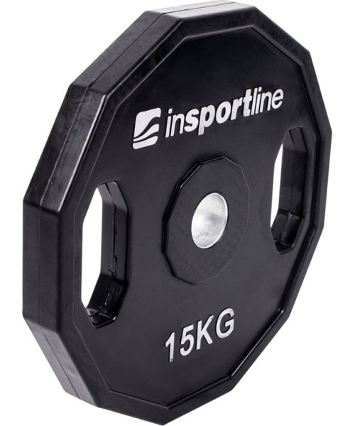 30 mm - Plieniniai svoriai padengti guma inSPORTline: Guma padengtas svoris 30mm inSPORTline Ruberton 15kg