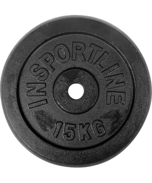 30 mm - Plieniniai svoriai inSPORTline: Plieninis svoris grifui 30mm inSPORTline 15kg