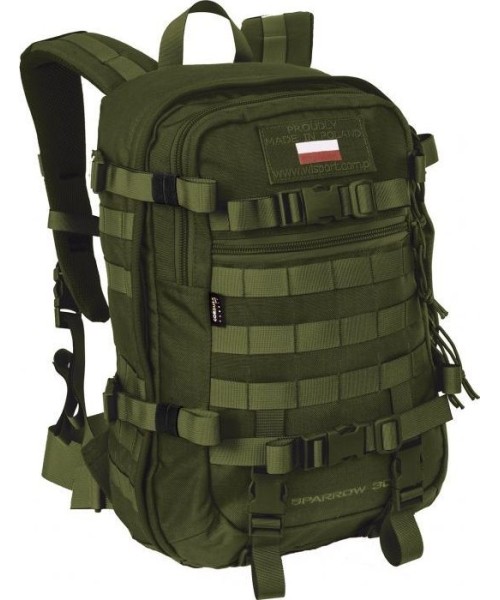 Išgyvenimo reikmenys ir jų rinkiniai : Wisport Sparrow cordura 30L kuprinė olive green