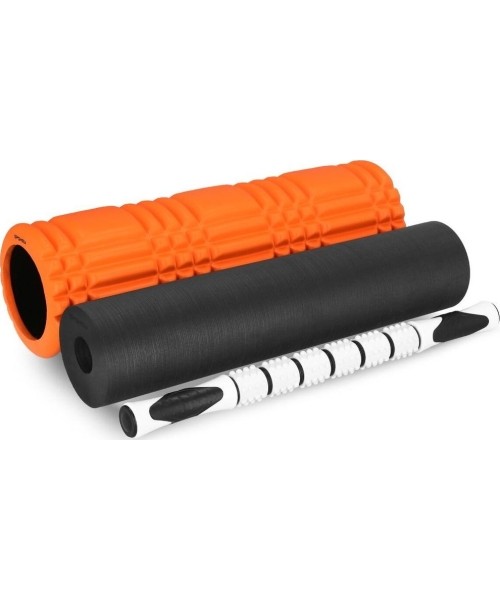 Massage Rollers & Sticks Spokey: Treniruoklių rinkinys 3in1 (3 dalys) oranžinis Spokey MIXROLL 3in1