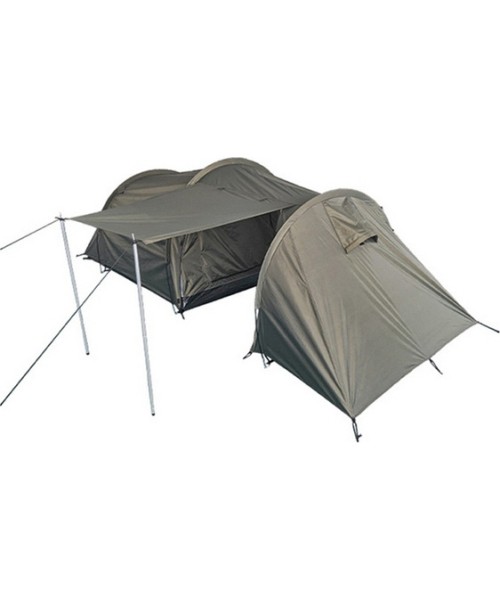 Palapinės MIL-TEC: 2-MEN TENT PLUS STORAGE SPACE