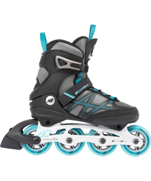 Fixed size rollers K2: Moteriški riedučiai K2 Alexis 80 Alu 2022