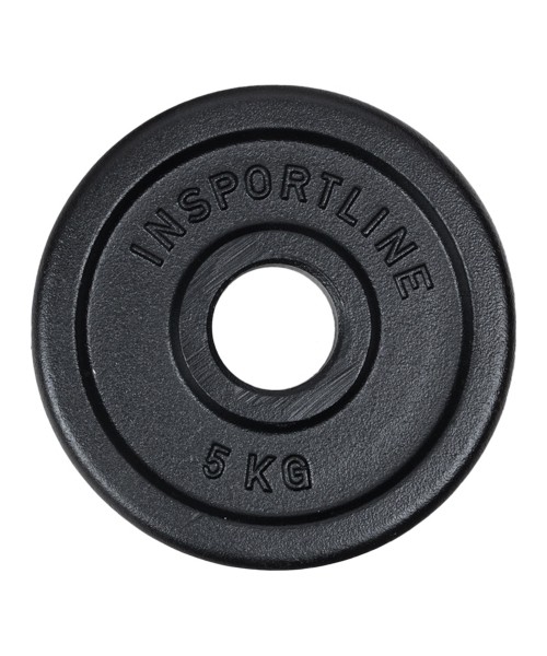 50 mm - Plieniniai svoriai inSPORTline: Ketaus svoris inSPORTline Castblack OL, 5kg