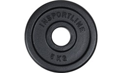 50 mm - Plieniniai svoriai inSPORTline: Ketaus svoris inSPORTline Castblack OL, 5kg