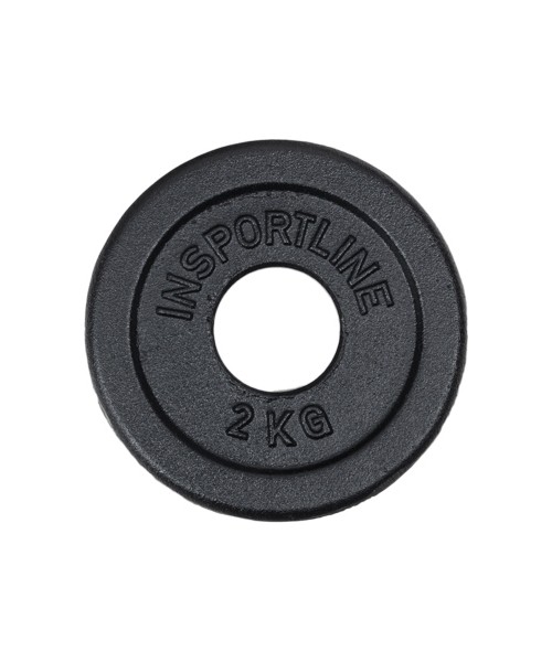 50 mm - Plieniniai svoriai inSPORTline: Ketaus svoris inSPORTline Castblack OL, 2kg