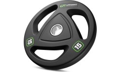 50 mm - Plieniniai svoriai padengti guma UpForm: Gumuotas olimpinis svoris UpForm HQ, 15 kg