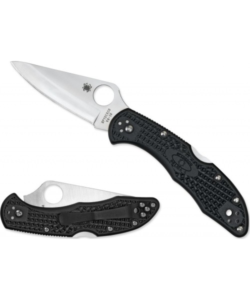 Medžiokliniai ir išgyvenimo peiliai Spyderco, Inc.: Sulankstomas peilis Spyderco C11PBK Delica 4, juodas