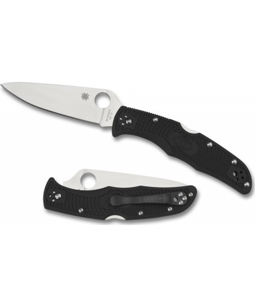 Medžiokliniai ir išgyvenimo peiliai Spyderco, Inc.: Sulankstomas peilis Spyderco C10FPBK Endura 4, plokščiai šlifuotas, juodas