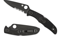 Hunting and Survival Knives Spyderco, Inc.: Sulankstomas peilis Spyderco C10PSBBK Endura 4, juodas
