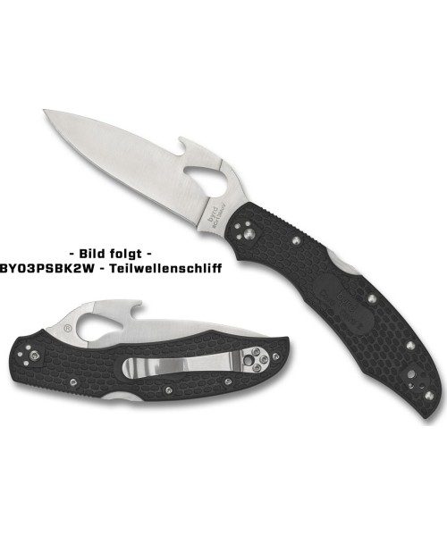 Medžiokliniai ir išgyvenimo peiliai Spyderco, Inc.: Sulankstomas peilis Spyderco BY03PSBK2W Cara Cara 2, Emerson atlenkimas