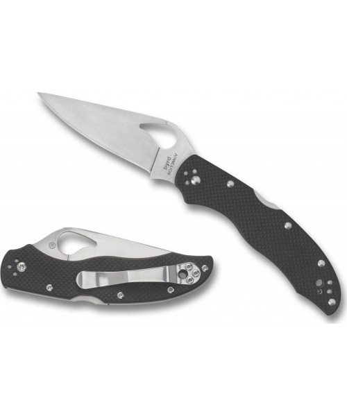 Medžiokliniai ir išgyvenimo peiliai Spyderco, Inc.: Sulankstomas peilis Spyderco BY01GP2 Harrier 2, juodas