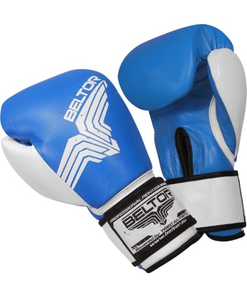 Bokso pirštinės Beltor: Bokso pirštinės Beltor Pro Fight B0008 mėlynos, 10oz