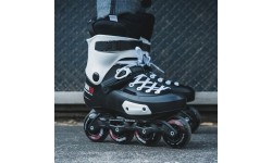 Fiksuoto dydžio riedučiai Powerslide: Riedučiai Powerslide Zoom Pro Black 80 Trinity