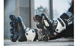 Fiksuoto dydžio riedučiai Powerslide: Riedučiai Powerslide Zoom Pro Black 80 Trinity