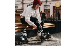 Fiksuoto dydžio riedučiai Powerslide: Riedučiai Powerslide Zoom Pro Black 80 Trinity