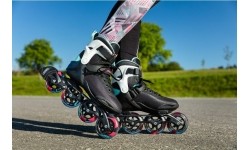 Fiksuoto dydžio riedučiai Powerslide: Riedučiai Powerslide Radon Teal 90 Trinity
