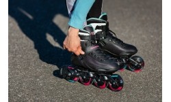 Fiksuoto dydžio riedučiai Powerslide: Riedučiai Powerslide Radon Teal 90 Trinity