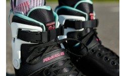 Fiksuoto dydžio riedučiai Powerslide: Riedučiai Powerslide Radon Teal 90 Trinity