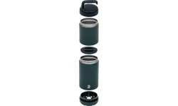 Thermoses Origin Outdoors: Termosas maistui Origin Outdoors Soft-Touch, 0.4L+0.28L, mėlynas