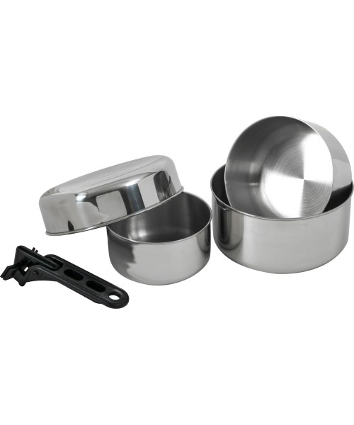 Dishes BasicNature: Indų rinkinys BasicNature Stainless Steel Biwak 2