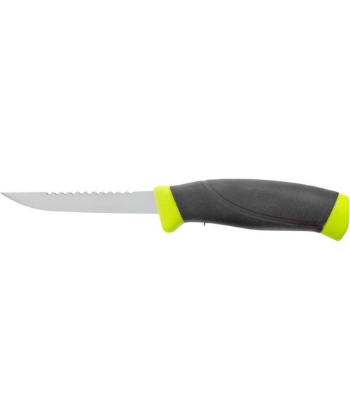 Medžiokliniai ir išgyvenimo peiliai Morakniv: Peilis Morakniv Fishing Comfort Scaler 098, su dantukais, nerūdijančio plieno