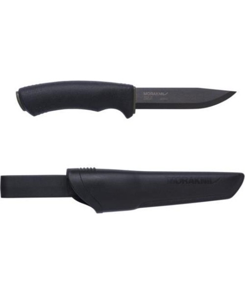 Hunting and Survival Knives Morakniv: Peilis Morakniv Bushcraft, nedantytas, anglies plienas, juodas