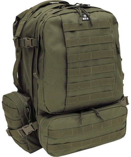 Turistinės kuprinės ir krepšiai MFH: Kuprinė MFH Tactical-Modular, žalia, 45l