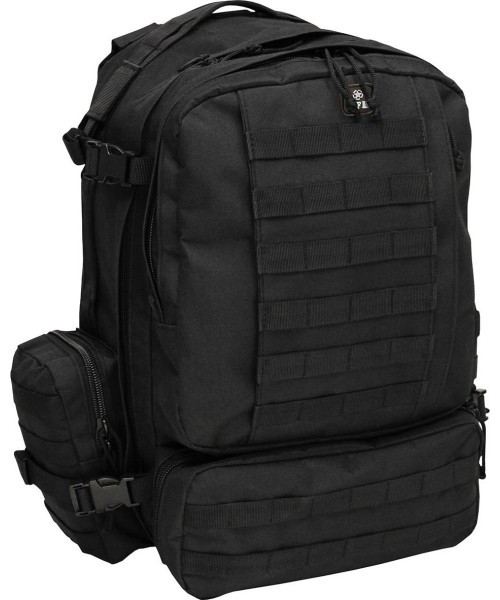 Turistinės kuprinės ir krepšiai MFH: Kuprinė MFH Tactical-Modular, juoda, 45l