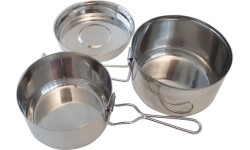 Indai Yate: Puodų rinkinys Yate Basic Pot, 3 dalių, nerūdijantis plienas