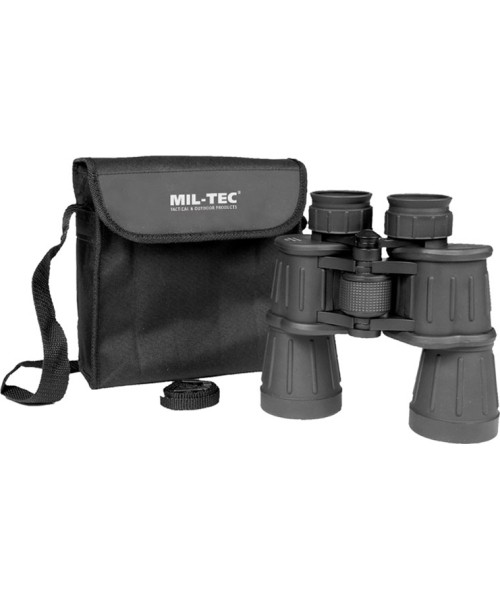 Camping Accessories MIL-TEC: BLACK 7X50 RUBBER COATED BINOCULAR