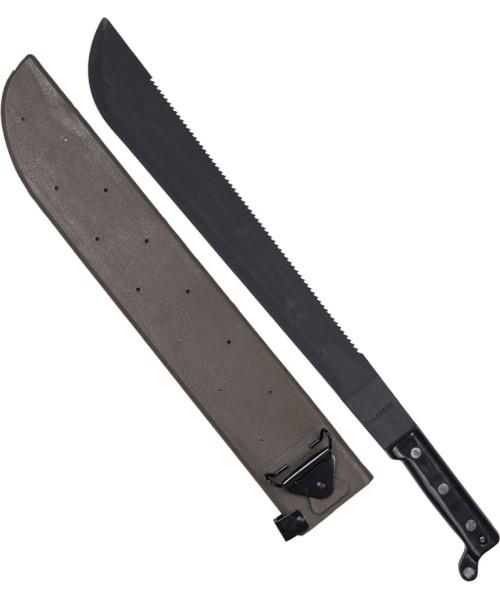 Medžiokliniai ir išgyvenimo peiliai MIL-TEC: US SAWBACK MACHETE WITH SHEATH