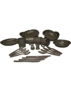 Dishes MIL-TEC: OD CAMPING TABLE SETTING 26-PCS.