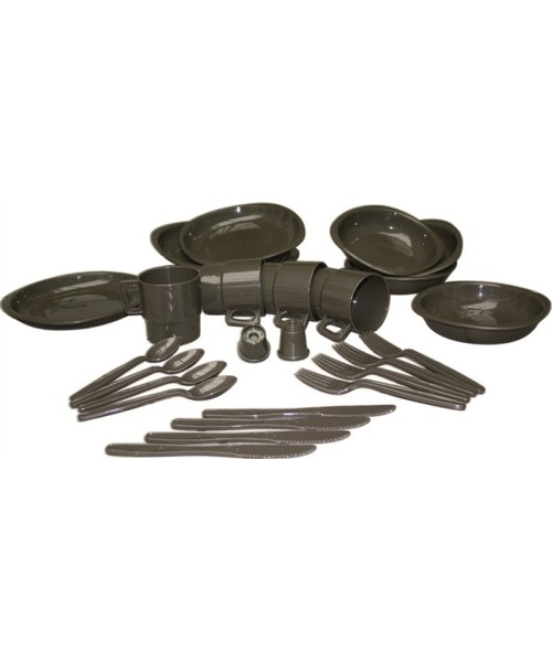 Indai MIL-TEC: OD CAMPING TABLE SETTING 26-PCS.