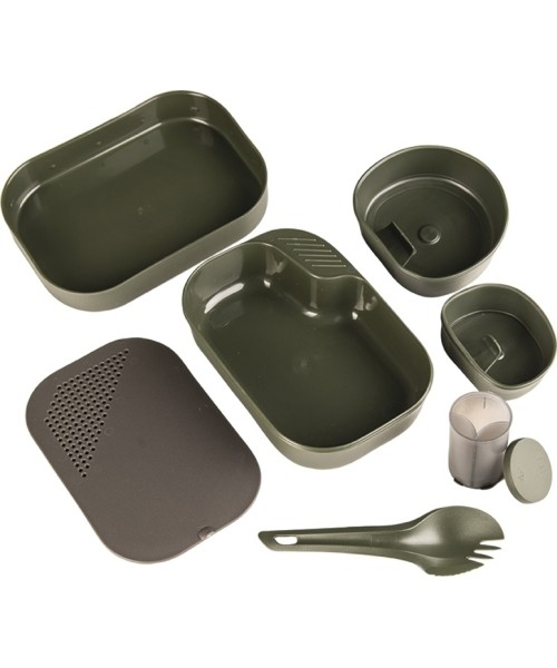 Indai MIL-TEC: OD 7-PC CAMP-A-BOX® PP MESS KIT