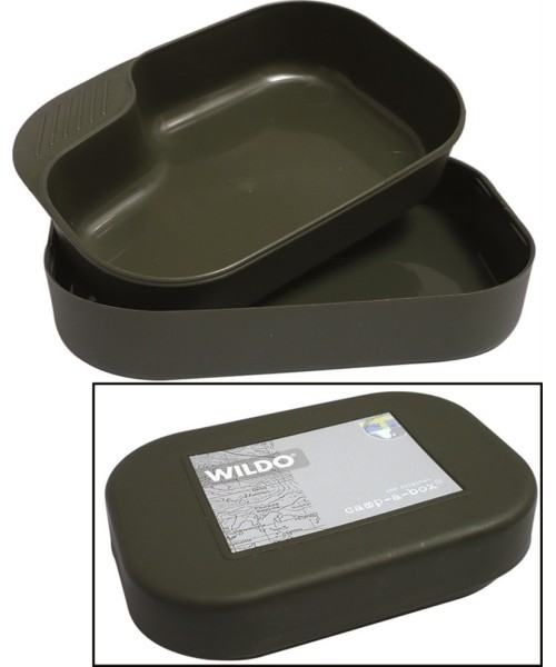 Dishes MIL-TEC: OD 2-PC CAMP-A-BOX® PP MESS KIT