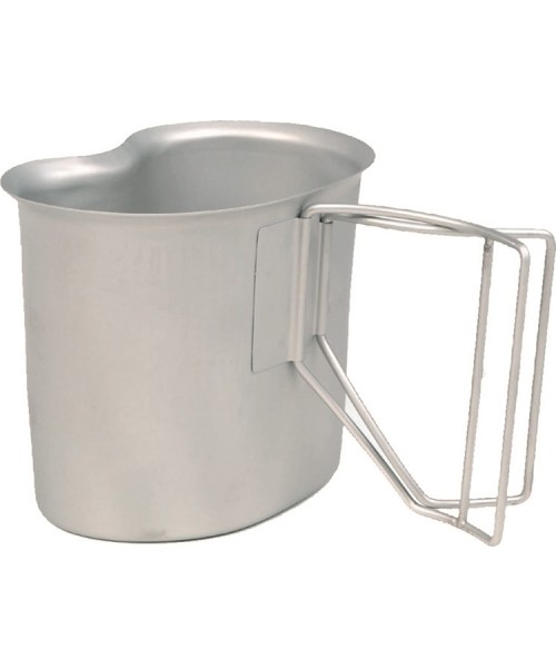 Gertuvės ir puodeliai MIL-TEC: US GI CANTEEN CUP SHINY (WIRE HANDLE)